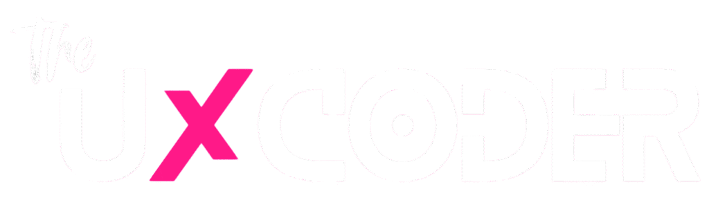 The UX Coder logo-white